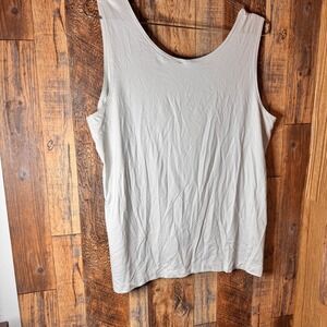 Chico's Women's Tank Top‎ Sleeveless Scoop Neck White Comfy Casual